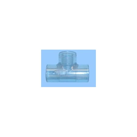 Professional Plastics Clear PVC Schedule 40 Tee Slxslxsl, 401-040L - 4 Inch 1 Pcs Box FITPVCCLTEE4.00S40-401040L1BX